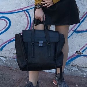 Phillip Lim Black Large Pashli Bag